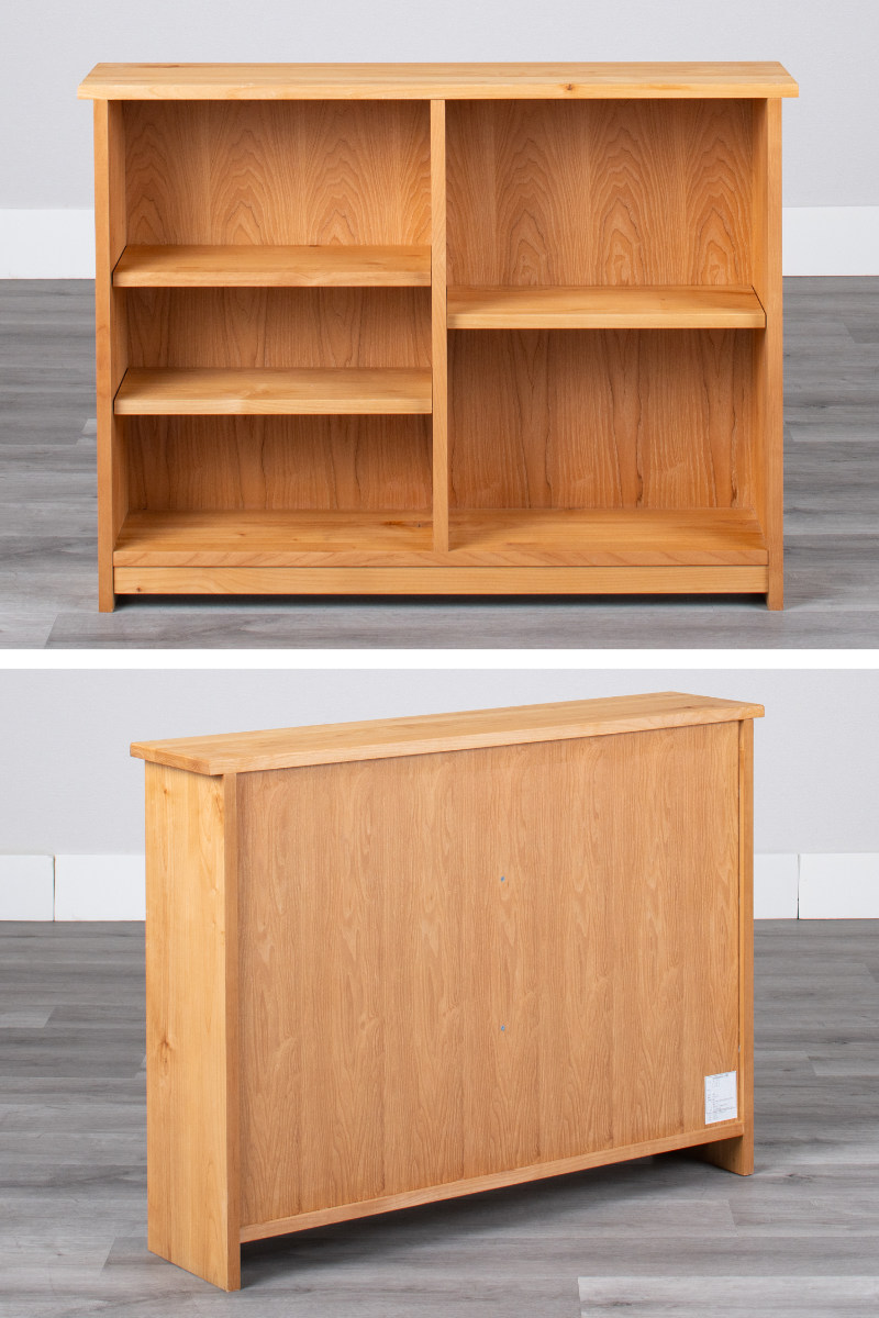 オープンラック 下棚のみ フォレスト用 ( ラック 本棚 収納 棚 シェルフ 木製 天然木 収納棚 幅100cm 奥行23cm スリム 書棚 ウッドラック 本 教科書 学習教材 本立て シンプル 可動棚 )