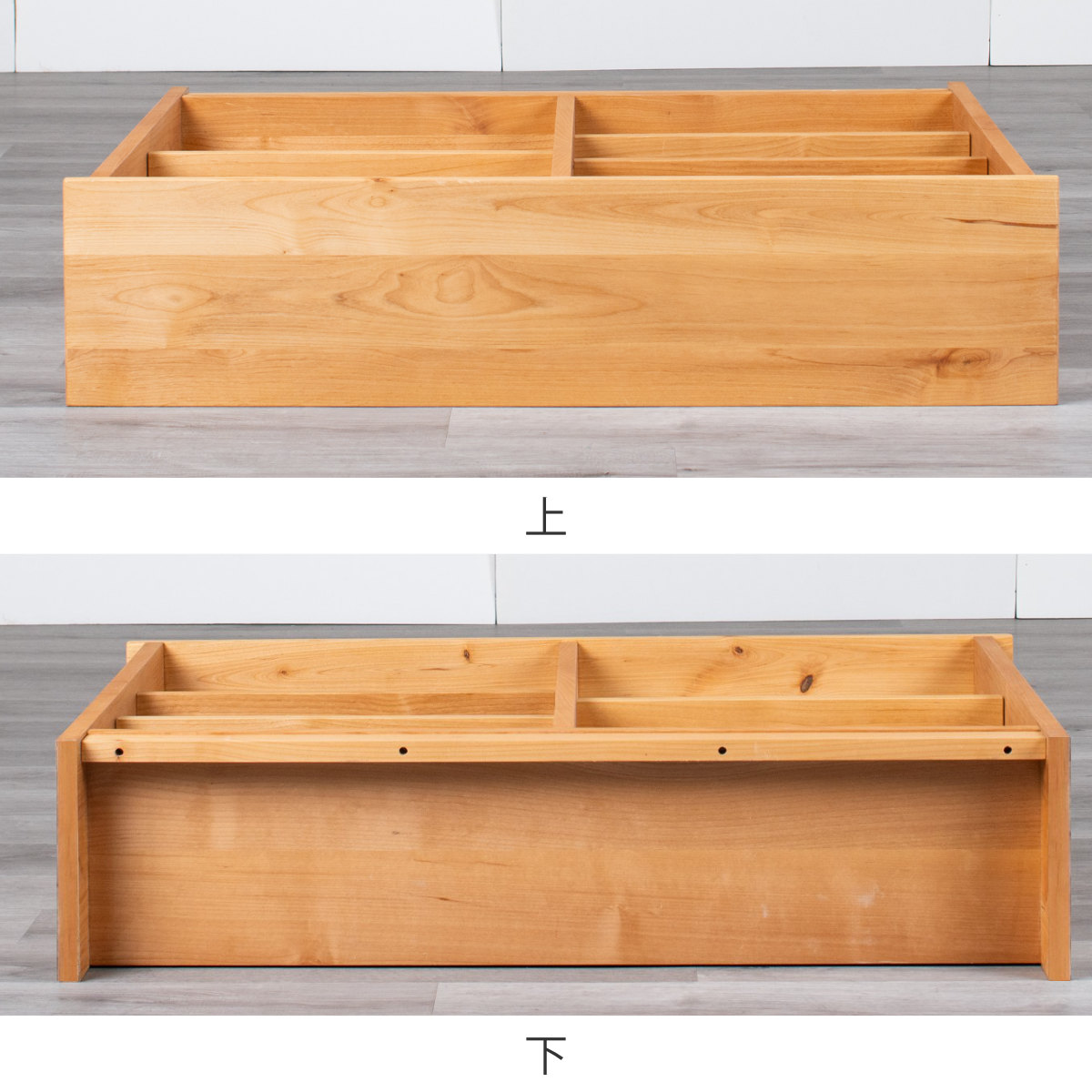 オープンラック 下棚のみ フォレスト用 ( ラック 本棚 収納 棚 シェルフ 木製 天然木 収納棚 幅100cm 奥行23cm スリム 書棚 ウッドラック 本 教科書 学習教材 本立て シンプル 可動棚 )