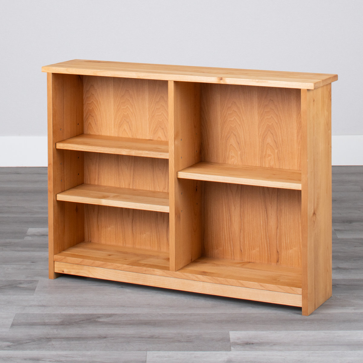 オープンラック 下棚のみ フォレスト用 ( ラック 本棚 収納 棚 シェルフ 木製 天然木 収納棚 幅100cm 奥行23cm スリム 書棚 ウッドラック 本 教科書 学習教材 本立て シンプル 可動棚 )