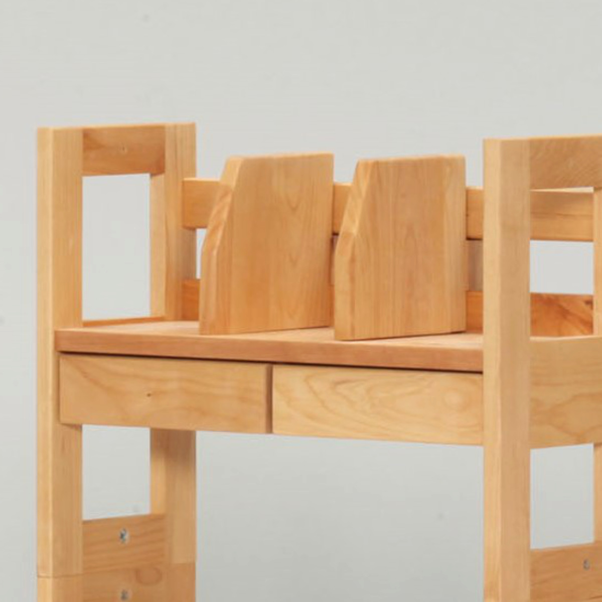 オープンラック 書棚 幅55cm 高さ143cm フォレスト ( ラック 棚 収納 木製 天然木 収納棚 シェルフ 引き出し付き 小物収納 スリム 奥行23cm 本棚 本立て シンプル 教科書 本 学習教材 ブックエンド フック付き デスク横 )