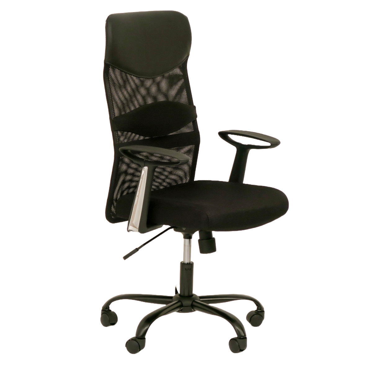 オフィスチェア メッシュ 昇降式 座面高46～54cm ハイバックタイプ ジェーン （ ワークチェア パソコンチェア 肘掛け デスクチェア サポートクッション付き ロッキング機能 座面 高さ調節 キャスター付き チェア イス オフィス 仕事 ）