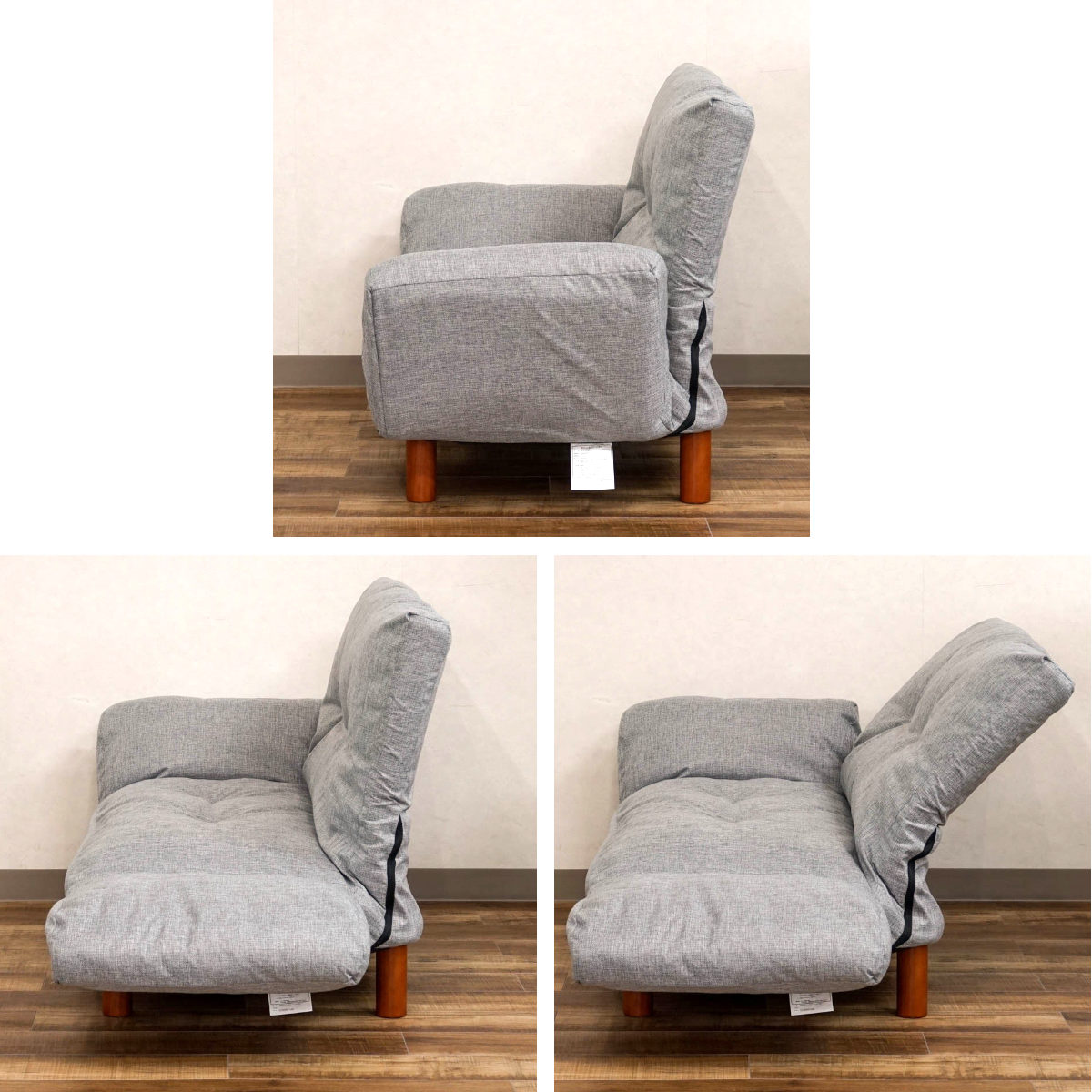 ソファ 2人掛け 幅120cm ファブリック生地 PVC生地 ハーモニー ( ソファー リビングソファ アームソファ 背もたれ 肘掛け リクライニング 脚 取り外し ローソファ クッション付き コンパクト ポケットコイル おしゃれ レザー調 ) 【ブラウン】 ブラウン