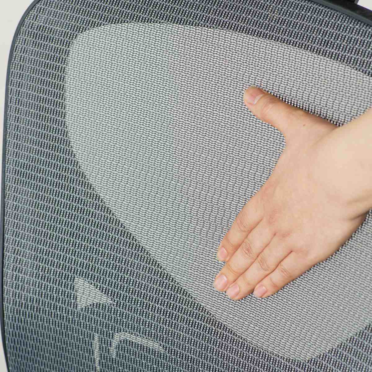 オフィスチェア 座面高48~56cm ヘッドレスト付き メッシュ フォーカス ( 高さ調節 キャスター付 回転 椅子 イス いす チェア ワークチェア デスクチェア 3Dアーム ロッキング機能 ランバーサポート ) 【ブラック】 ブラック