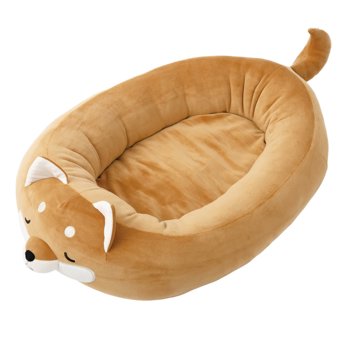 ペットベッド マシュマロベッド ペット 犬 猫 ( ベッド ペット用 ラウンド ダイカット 犬用 猫用 かわいい 室内 ペット用品 洗える すべり止め オールシーズン ペットソファ ペットクッション ) 【ビッキー ダイカット】 ビッキー ダイカット