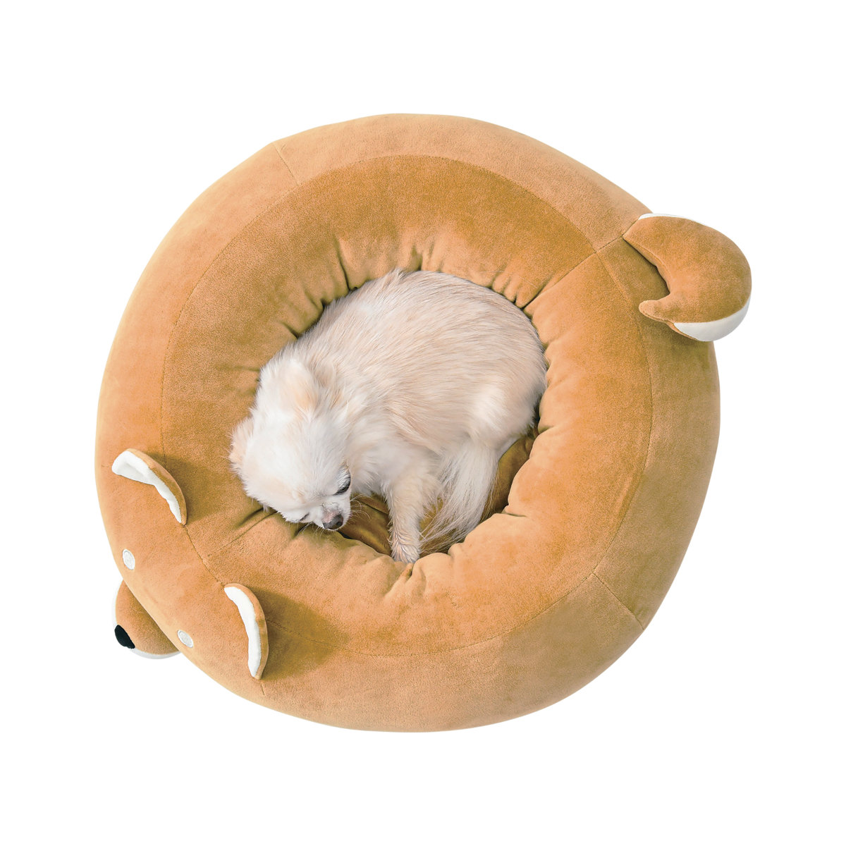 ペットベッド マシュマロベッド ペット 犬 猫 ( ベッド ペット用 ラウンド ダイカット 犬用 猫用 かわいい 室内 ペット用品 洗える すべり止め オールシーズン ペットソファ ペットクッション ) 【ビッキー ダイカット】 ビッキー ダイカット