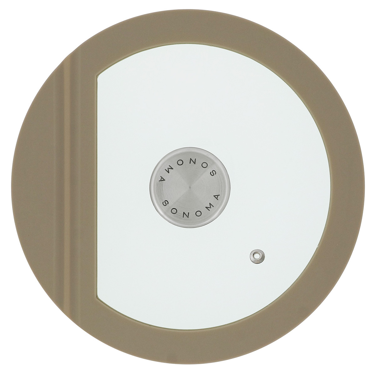 フライパン 蓋 24cm用 ガラス蓋 SONOMA 鍋蓋 ( ふた 鍋ふた 専用ガラス蓋 窓付き フタ 鍋用 ガラスふた 蒸気穴付き 調理器具 グレージュ 24センチ ソノマ 中身が見える 料理ブタ おしゃれ キッチンツール ガラス 調理蓋 )