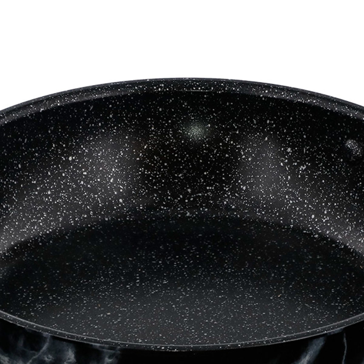 フライパン 26cm IH対応 ふっ素樹脂加工 MARBLE KITCHEN ( ガス火対応 オール熱源対応 炒め鍋 いため鍋 ふっ素加工 軽い 26センチ フッ素コーティング アルミ製 軽量 大理石柄 おしゃれ ) 【ホワイト】 ホワイト