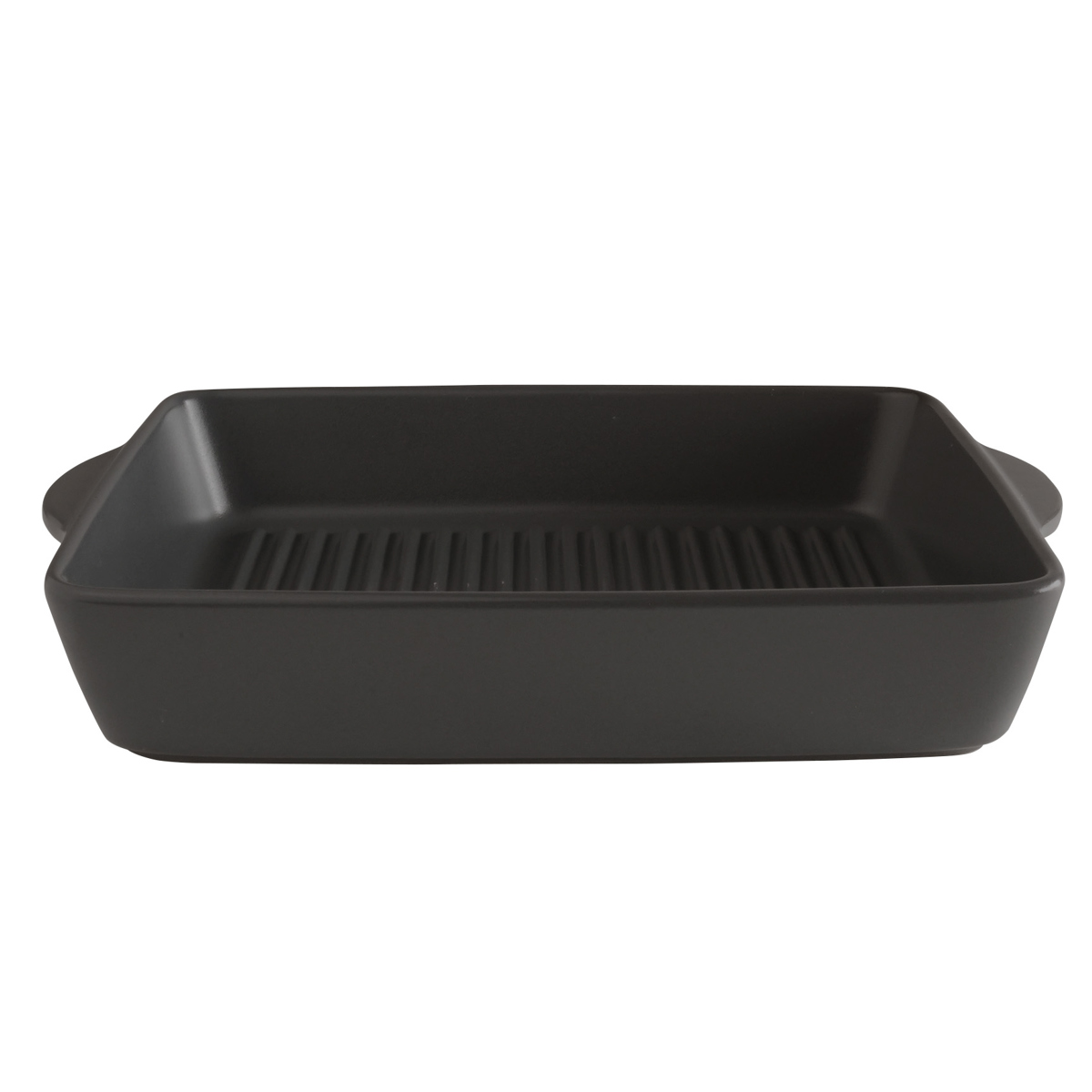 グリルパン ロロ The chef ベイクディッシュ L ウェーブ ( SALIU 耐熱 陶器 直火対応 電子レンジ対応 オーブン対応 グリルプレート 角型 日本製 プレート 皿 お皿 食器 おしゃれ シンプル ) 【ウォームグレー】 ウォームグレー