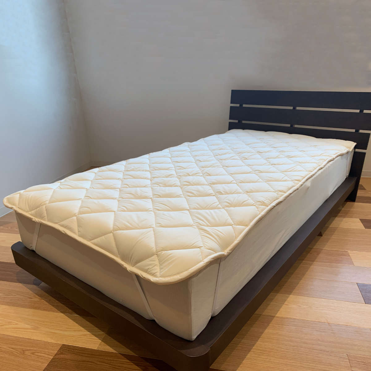 ベッドパッド シングル 防ダニ 抗菌防臭 ウォッシャブル 日本製 （ 敷きパッド ベッド 100×200cm 洗える 洗濯機OK 吸水 速乾 ふんわり