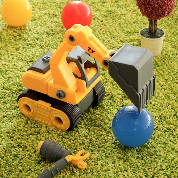 トラック おもちゃ 組立 DIYトラック ドライバー付 （ 知育玩具 車の