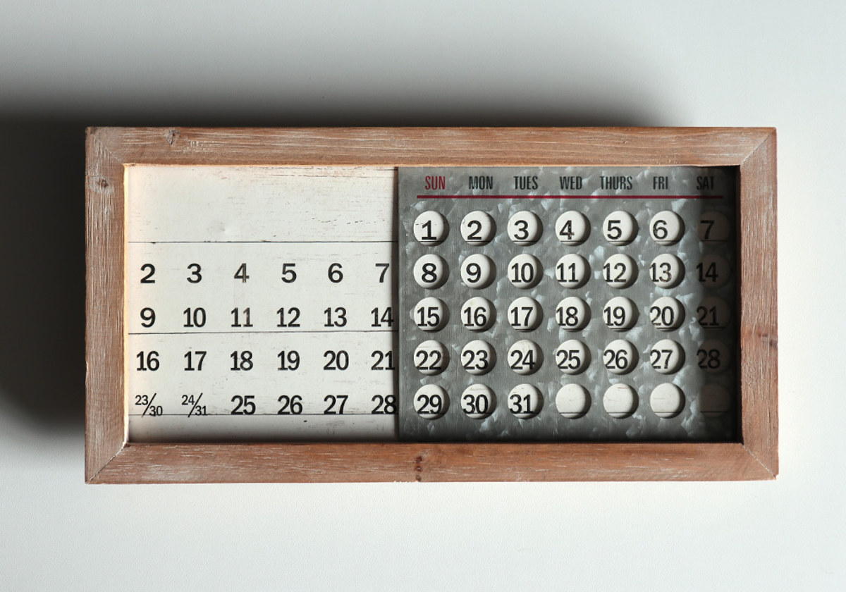 dショッピング |万年カレンダー WOODEN PERPETUAL CALENDAR MINI 掛け