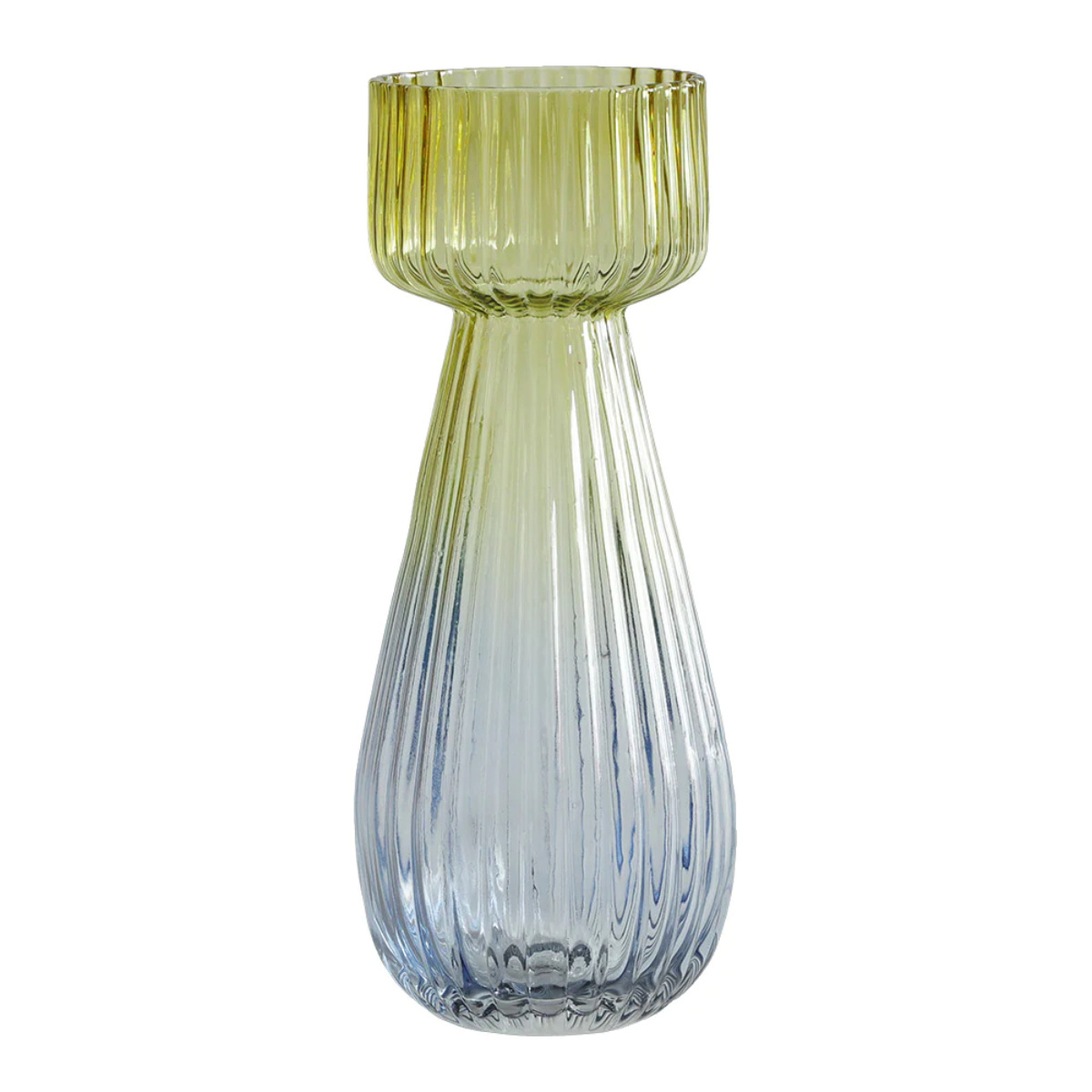 ハルナグラス 花瓶　フラワーベース 花入れ ガラス 硝子製品手づくり硝子　工芸ガラス　群馬？　長期保管品