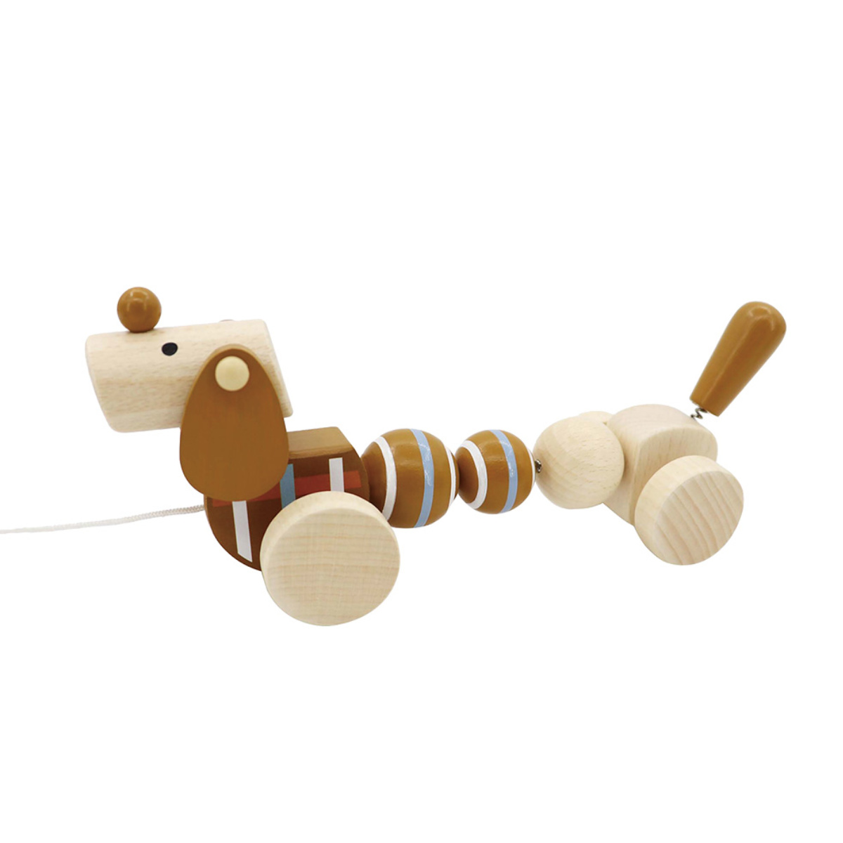 おもちゃ ベビー PULL ALONG PUPPY 1歳 木製 犬 （ 木製おもちゃ 木製玩具 木のおもちゃ 玩具 オモチャ 知育玩具 赤ちゃん 知育 子供 室