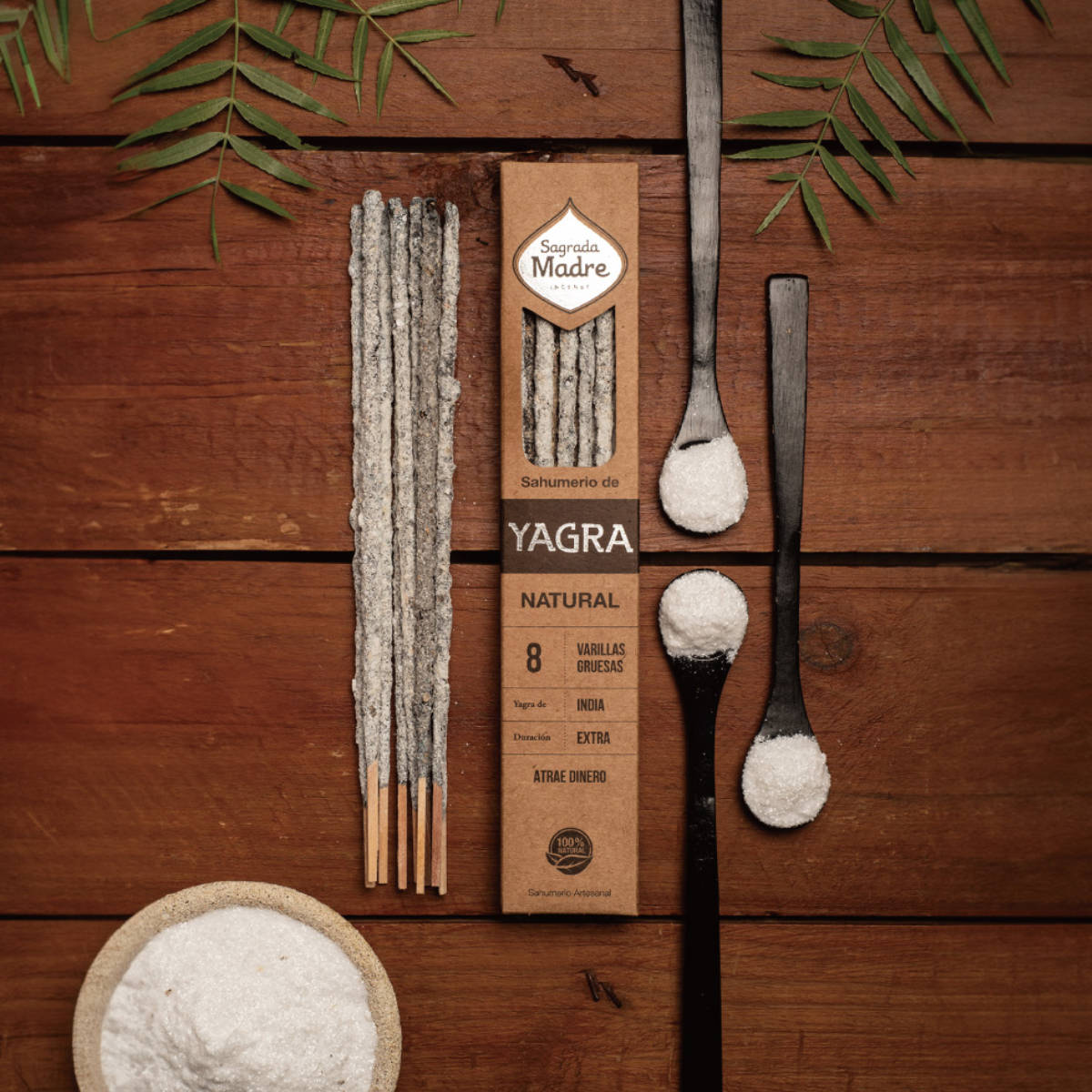 お香 サグラダマドレ INCENSE NATURAL 8本 ( インセンス スティック フレグランス 自然素材 香り 癒し スティック型 パロサント 樹脂 浄化 木 葉 空間浄化 リラックス効果 リフレッシュ リラックス サステナブル ) 【ヤグラ】 ヤグラ