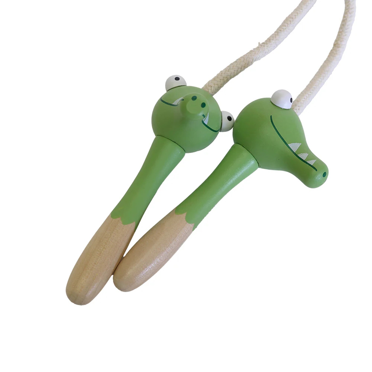 なわとび 子ども用 スキッピングロープ エレファント クロコ ライオン ( おもちゃ Adnil LAND 子供用 縄跳び ロープなわとび 木製 玩具 運動 子供 キッズ 幼児 男の子 女の子 外遊び 保育園 幼稚園 綿ロープ ) 【ライオン】 ライオン