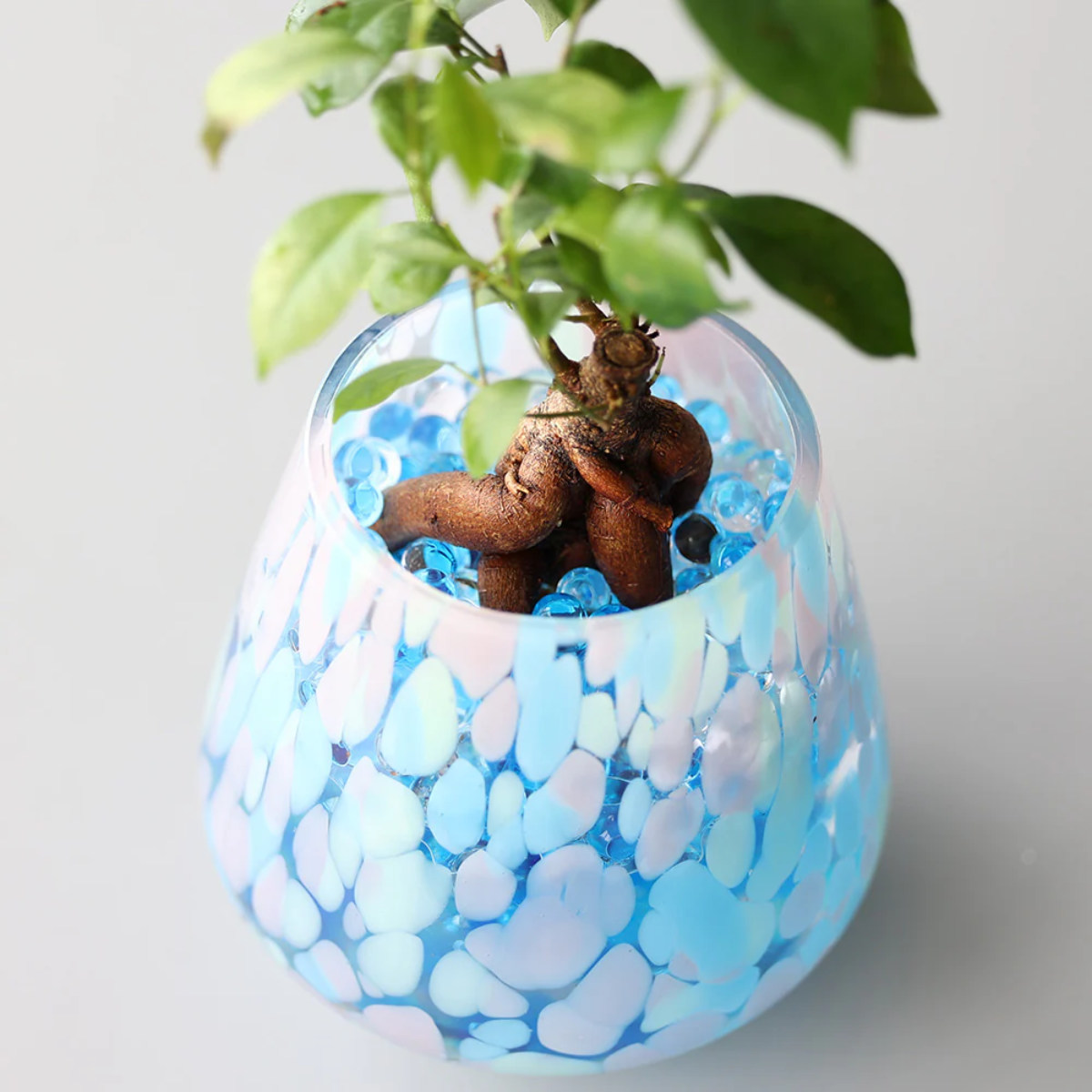 花瓶 パレットベース コンベックス ( 花ビン 花びん 花器 フラワーベース フラワー 花 飾る 花入れ ガラス ガラス製 クリア 透明 おしゃれ 一輪挿し ) 【イエロー】 イエロー