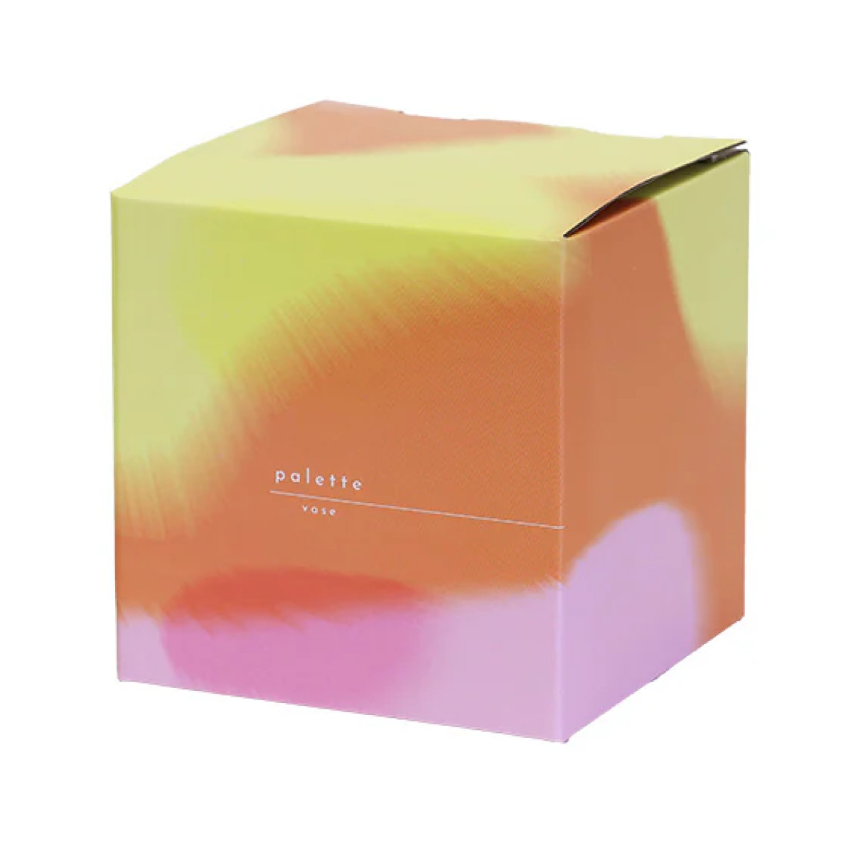 花瓶 パレットベース コンベックス ( 花ビン 花びん 花器 フラワーベース フラワー 花 飾る 花入れ ガラス ガラス製 クリア 透明 おしゃれ 一輪挿し ) 【イエロー】 イエロー