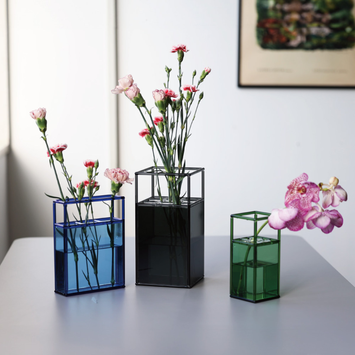 花瓶 マーハ ベース グリーン （ 花ビン 花びん 花器 フラワーベース