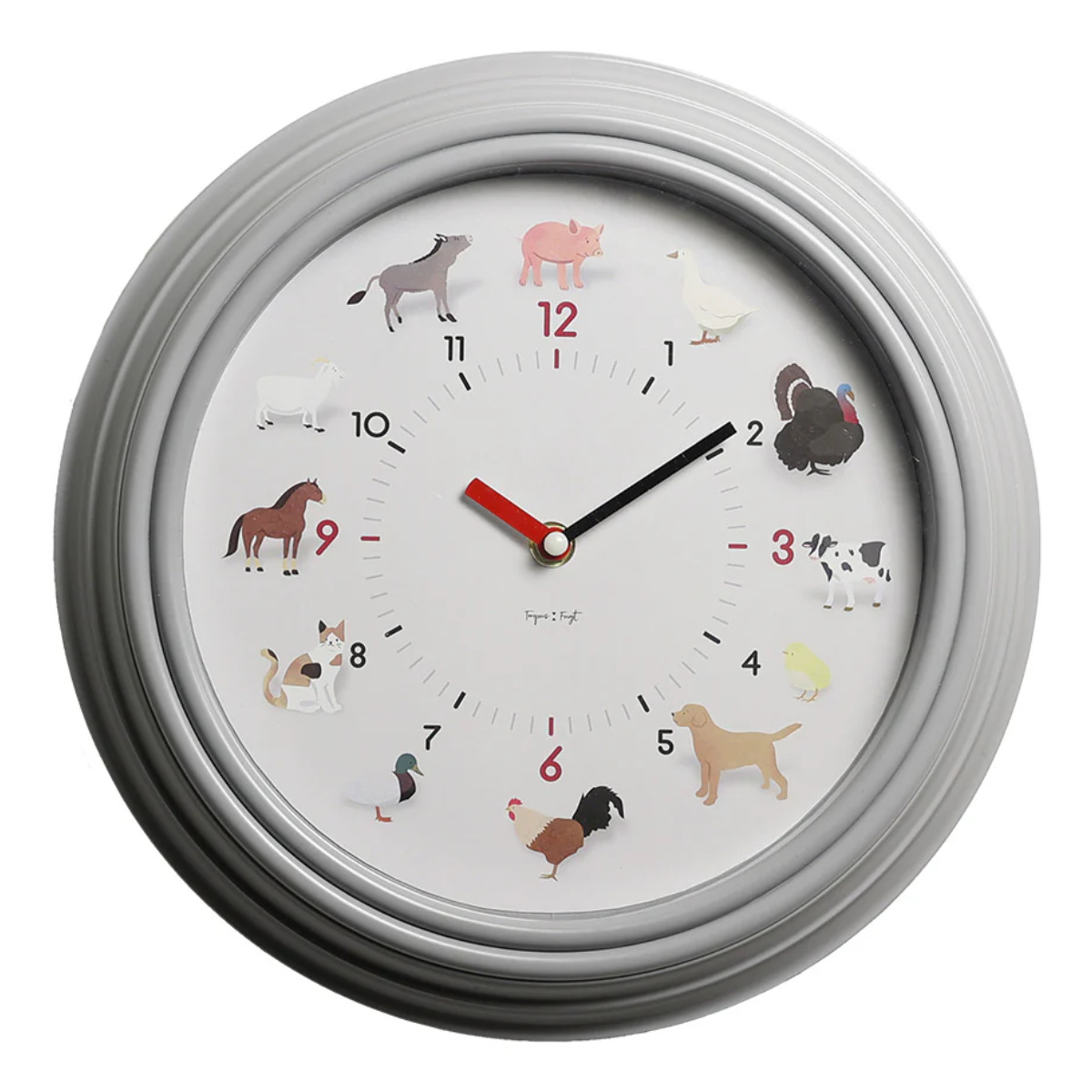 掛け時計 TICKY TACKY 時報付き おやすみモード付き 子ども部屋 ( ティッキー タッキー クロック 知育時計 アニマル 動物 鳥 鳴き声 知育 ユニーク 子供 キッズ 子ども ウォールクロック 壁掛け時計 時計 アナログ ) 【バード】 バード