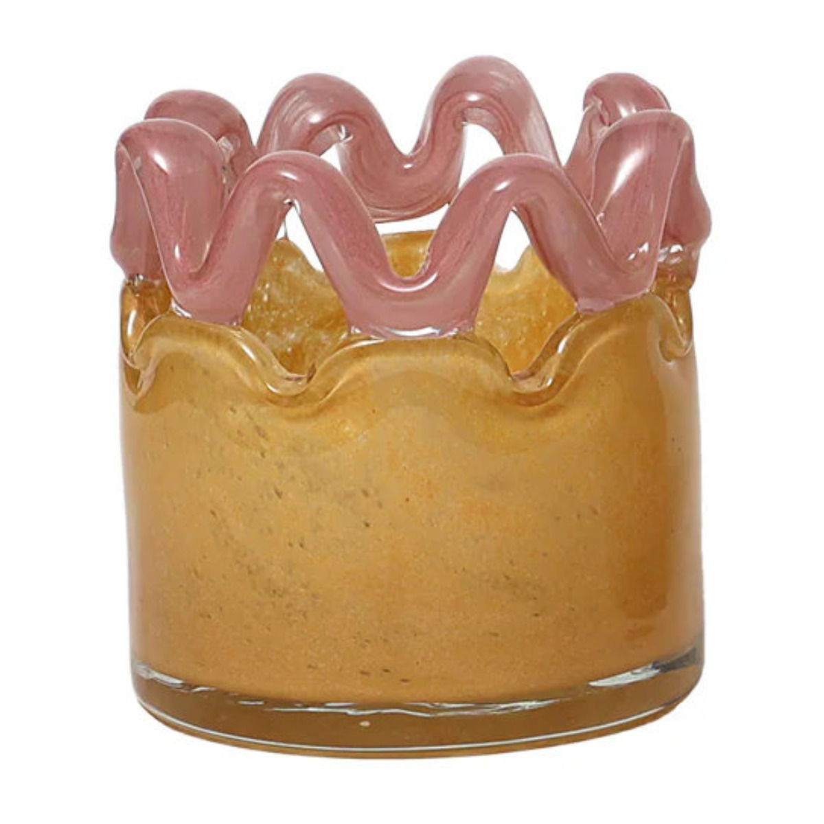 花瓶 ハンナ スモール ( 花ビン 花びん 花器 ベース ガラスベース フラワー 花 飾る 花入れ ガラス ガラス製 オブジェ キャンドルホルダー キャンドル 小物入れ S ) 【アロイオレンジ】 アロイオレンジ