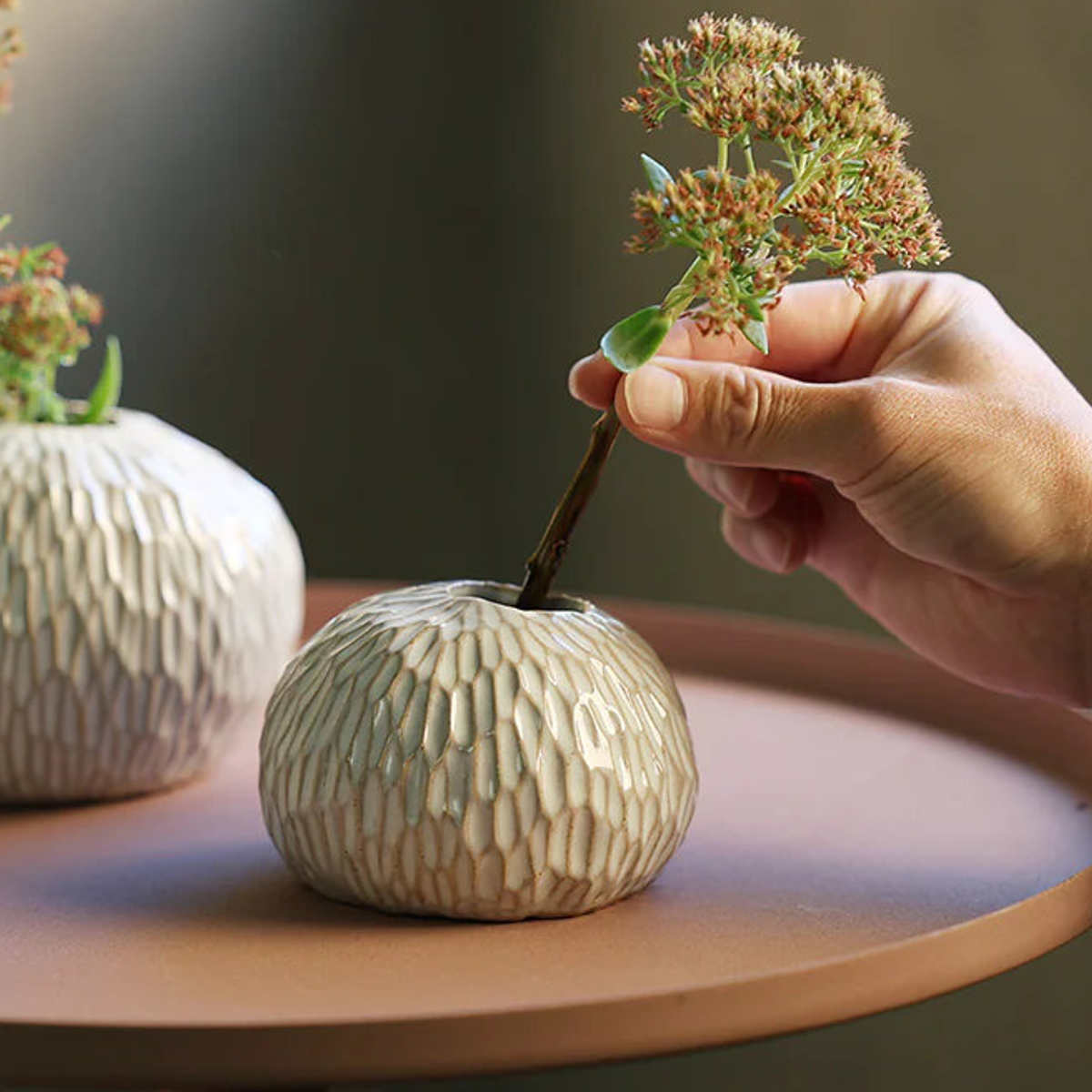 花瓶 ボフミラ スモール 一輪挿し ( 花ビン 花びん 花器 ベース フラワーベース フラワー 花 飾る 花入れ おしゃれ 陶器 陶器製 和モダン シンプル )