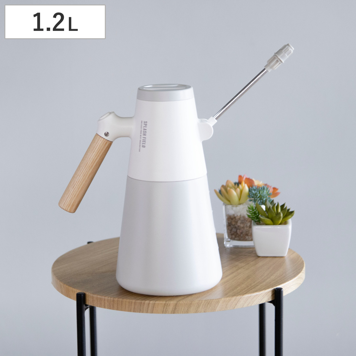 霧吹き スプラッシュフィールド ポット 電動 ( スプレーボトル スプレー ボトル ミストボトル 霧ふき 霧吹 角度調節 容器 電動スプレー ガーデニング 園芸 観葉植物 ディスプレイ お手入れ 水やり おしゃれ 大容量 )