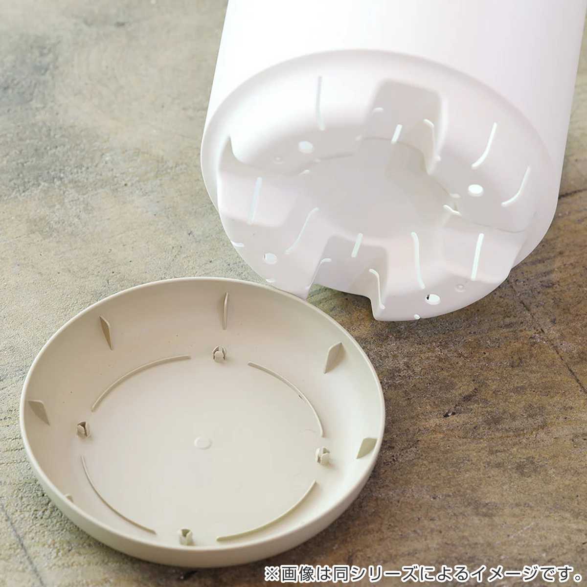 プランター エスジーアイプランター オーバル 受け皿付き ( 植木鉢 フラワーポット プラントポット プランターポット 鉢 鉢植え 植え替え おしゃれ 観葉植物 多肉植物 サボテン 園芸 受け皿 水抜き穴 自動吸水 リサイクル 楕円 ) 【グレー】 グレー