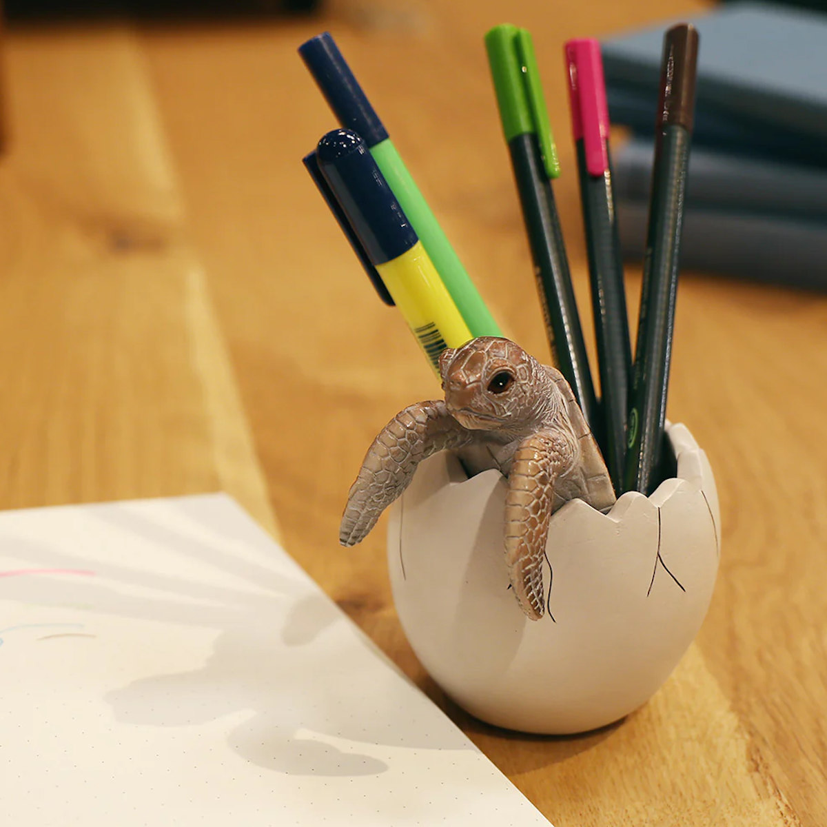 ペン立て BOB UP STAND レオパードゲッコー タートル ( ペンホルダー 文具 デスク収納 文房具 雑貨 デスク 机 アニマル オフィス インテリア ディスプレイ 置物 小物入れ 収納 ステーショナリー オブジェ 花ビン 花びん ) 【タートル】 タートル