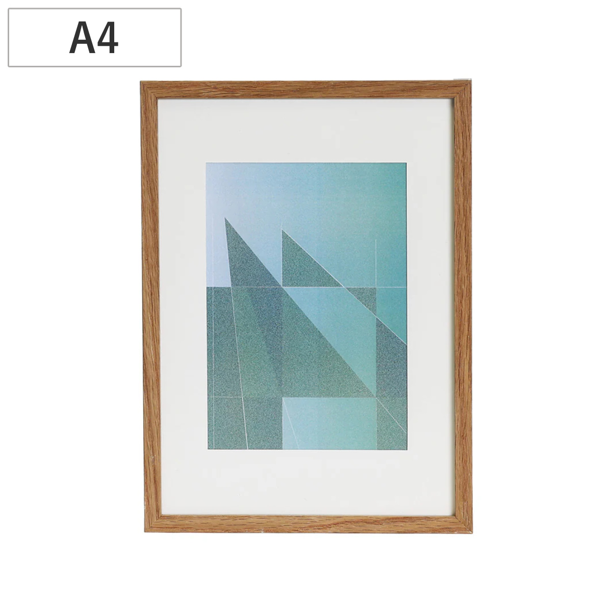 フォトフレーム ウッドフレーム YVR-02 A4サイズ対応 置き型対応 （ 写真 フレーム ポスター 額 シンプル おしゃれ 壁掛け 置き型 木製 アートフレーム 雑貨 飾る インテリア 玄関 作品 額縁 アート イラスト オーク材 ）