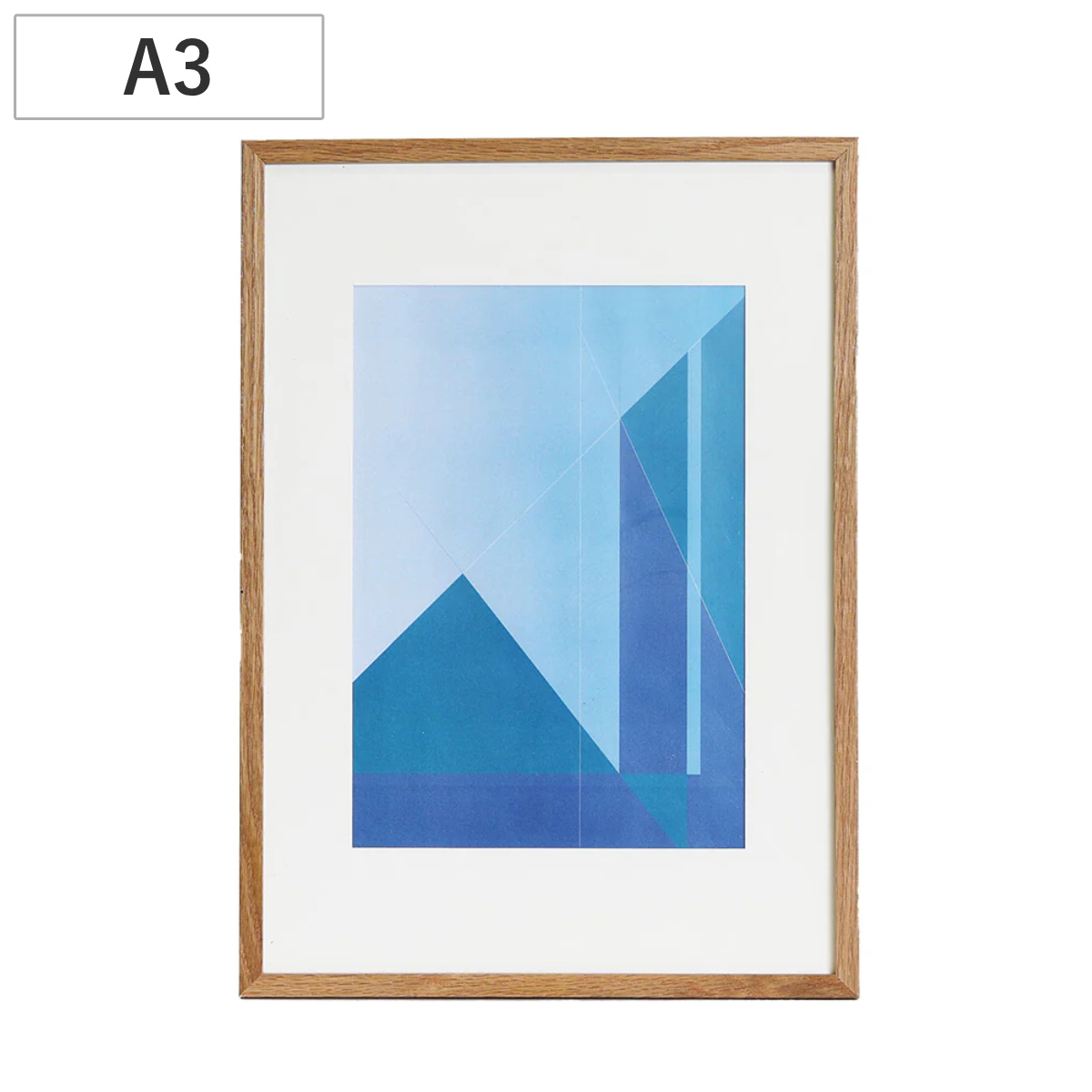 フォトフレーム ウッドフレーム YVR-03 A3サイズ対応 壁掛け専用 （ 写真 フレーム ポスター 額 シンプル おしゃれ 壁掛け 置き型 木製 アートフレーム 雑貨 飾る インテリア 玄関 作品 額縁 アート イラスト オーク材 ）