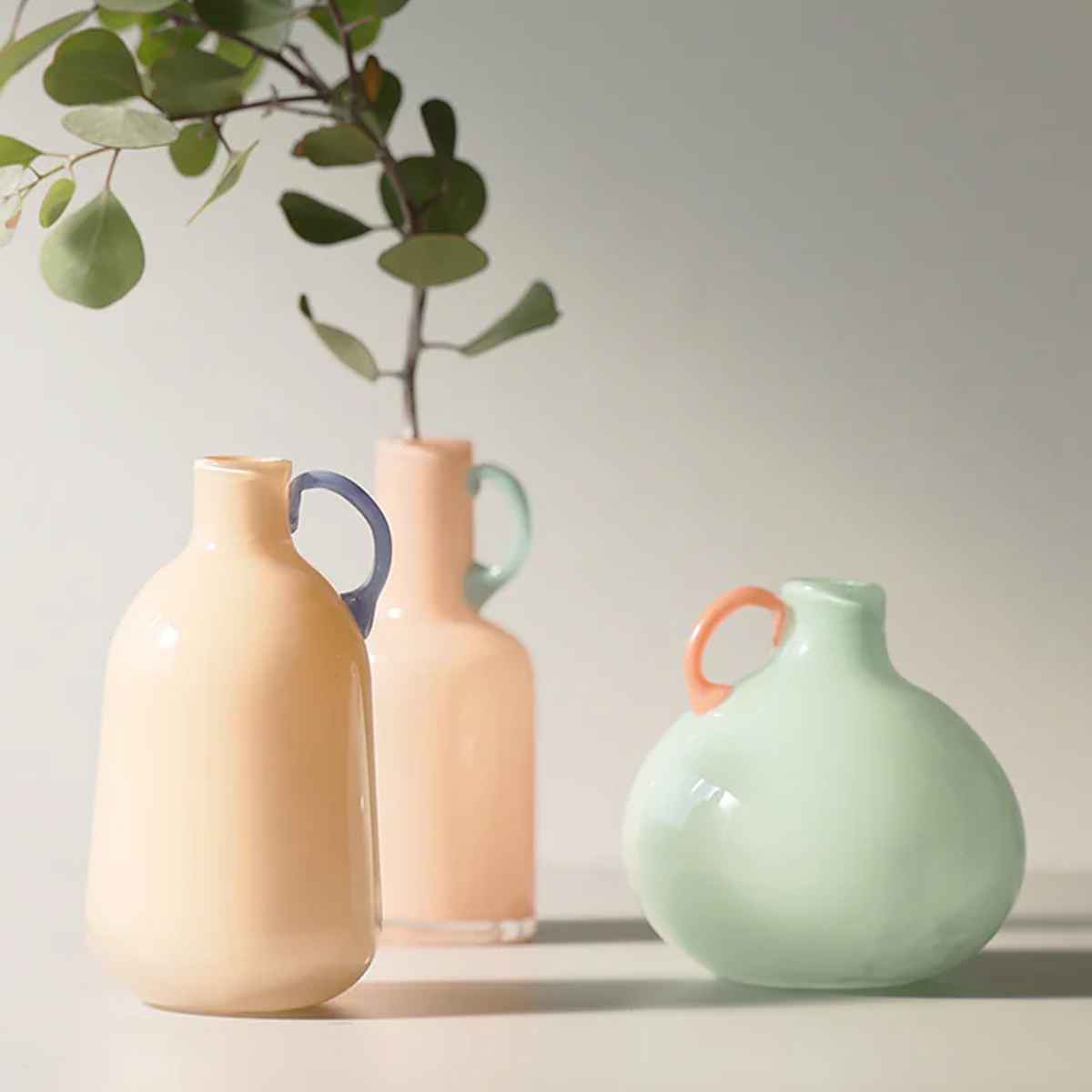 花瓶 Tiana ティアナ ( 花ビン 花びん 花器 フラワーベース フラワー 花 飾る 花入れ ガラス ガラス製 色ガラス おしゃれ 一輪挿し ) 【MINT】 MINT