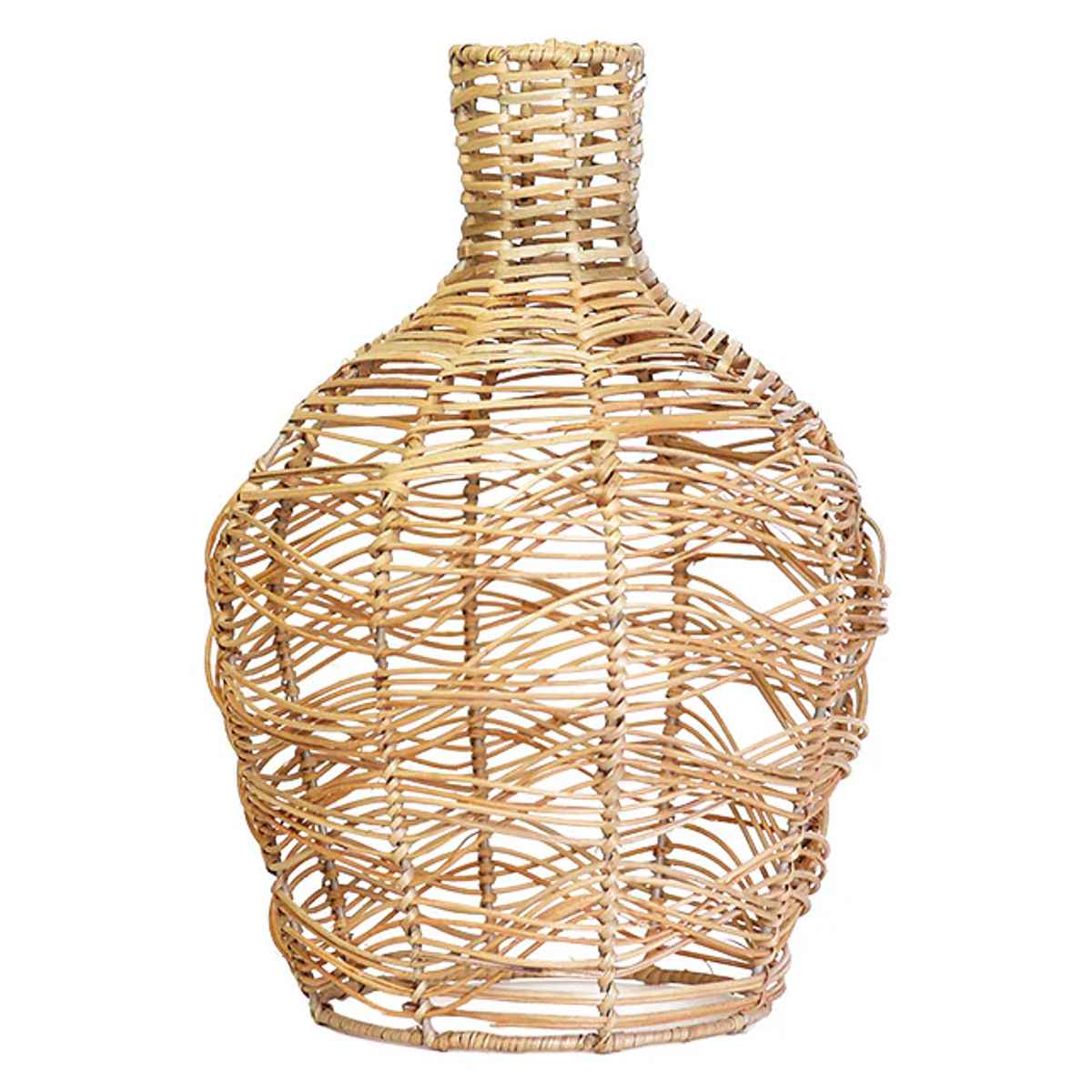 花瓶 sadio Wavelets サディオ ラタン ( 花ビン 花びん 花器 フラワーベース フラワー 花 飾る 花入れ ラタン ラタン製 籐 おしゃれ 一輪挿し ランプシェード )