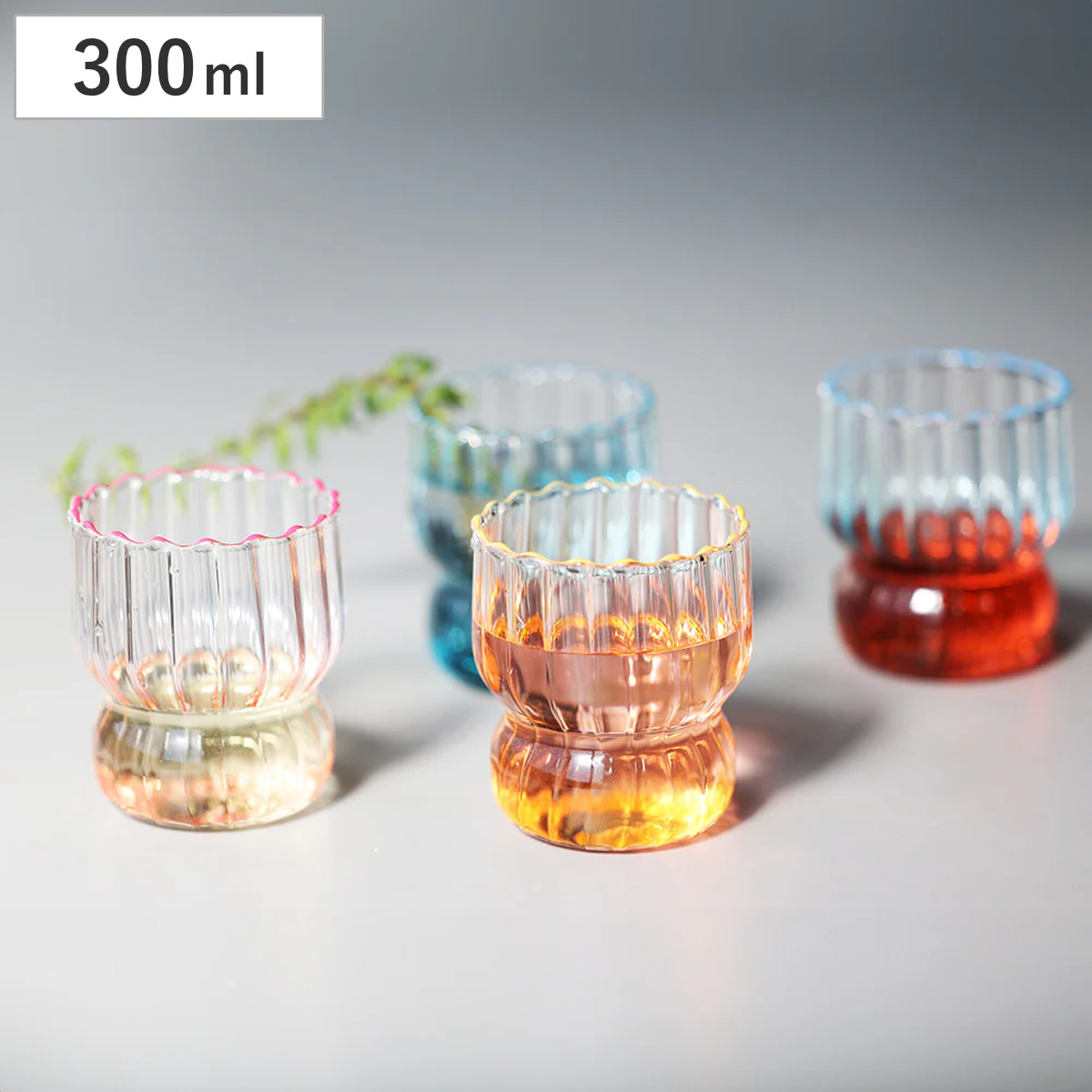 グラス コップ Charmi Marine Bubble ガラス ( 300ml カップ デザート 食器 おしゃれ モダン キッチン インテリア ) 【PinkSparkle】
