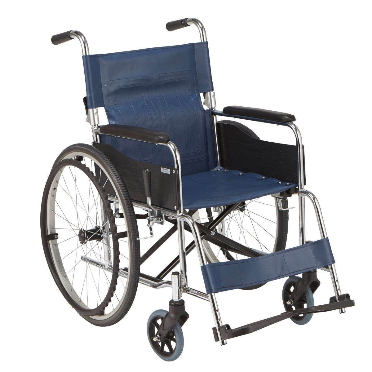 車いす 標準 介助式 背折れタイプ 座面幅40cm 非課税 （ 車椅子 車イス 