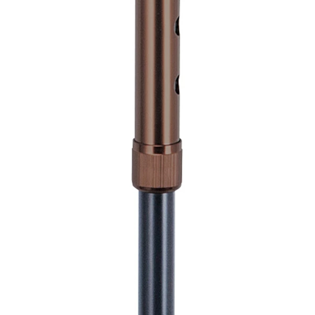 杖 伸縮 軽量 女性 男性 おしゃれ ステッキ アルミ製 茶色 ( 軽量 つえ ツエ 介護 歩行補助 外出 歩行関連用品 福祉 歩行関連 散歩 転倒防止 持ちやすい 握りやすい )