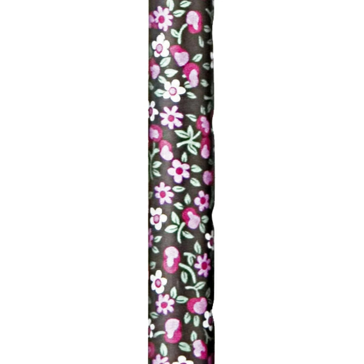 杖 折りたたみ 軽量 女性 おしゃれ ステッキ 花柄 アルミ製 ( つえ ツエ 折り畳み 介護 伸縮 歩行補助 外出 歩行関連用品 福祉 歩行関連 散歩 転倒防止 ) 【ブラック】 ブラック