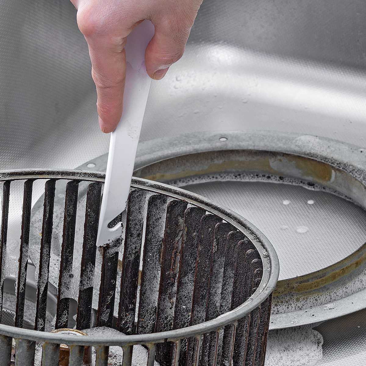 こすれる ヘラスティック 2本入り レンジ回り シンク ( ヘラ スキージー レンジ ガスコンロ シロッコファン ミニ 掃除用品 専用ブラシ すき間掃除 掃除 便利グッズ )