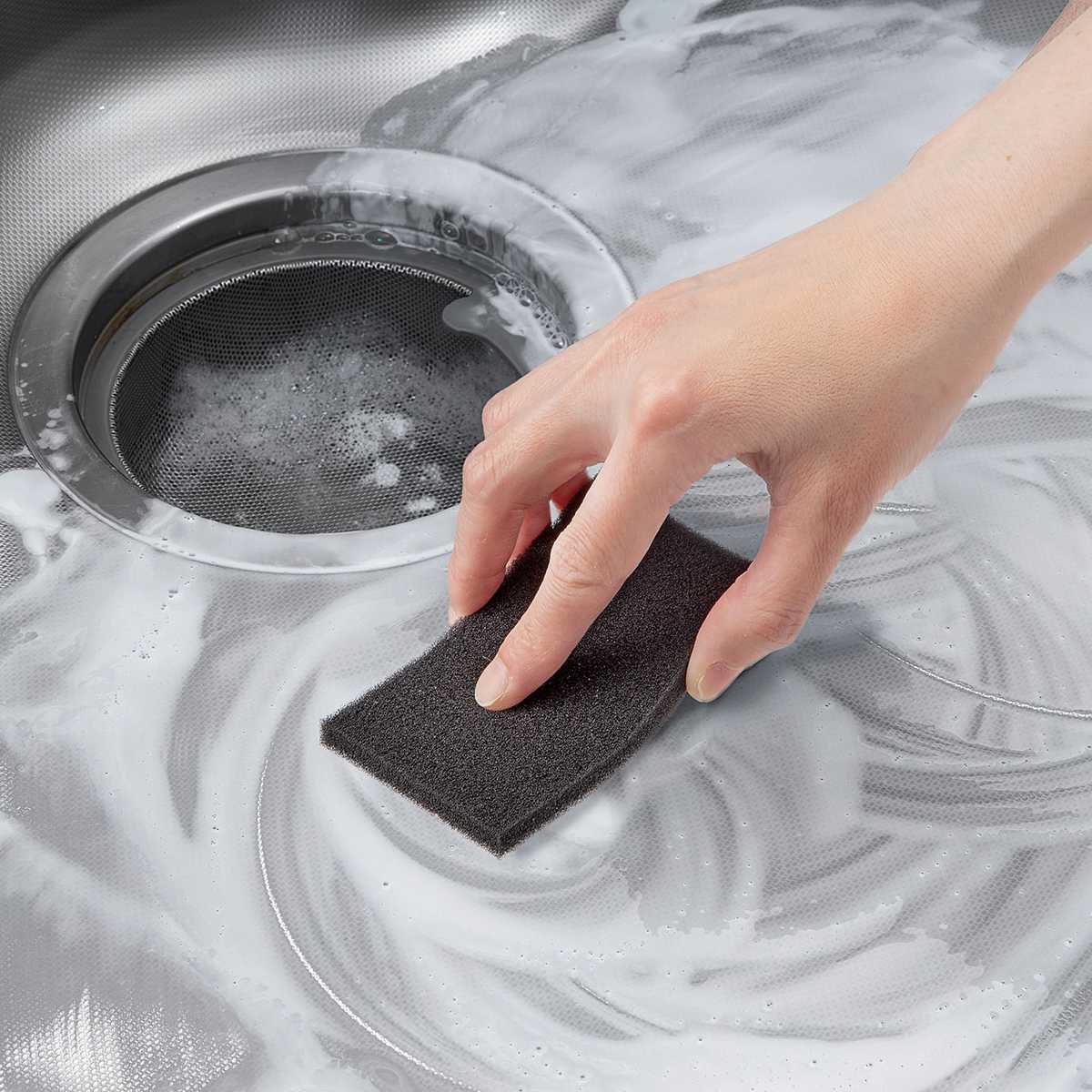 クレンザー用 スポンジ 6枚入 掃除 ( シンク 蛇口まわり 磨く ピカピカ 水アカ コゲ付き 専用スポンジ 掃除用品 便利グッズ )