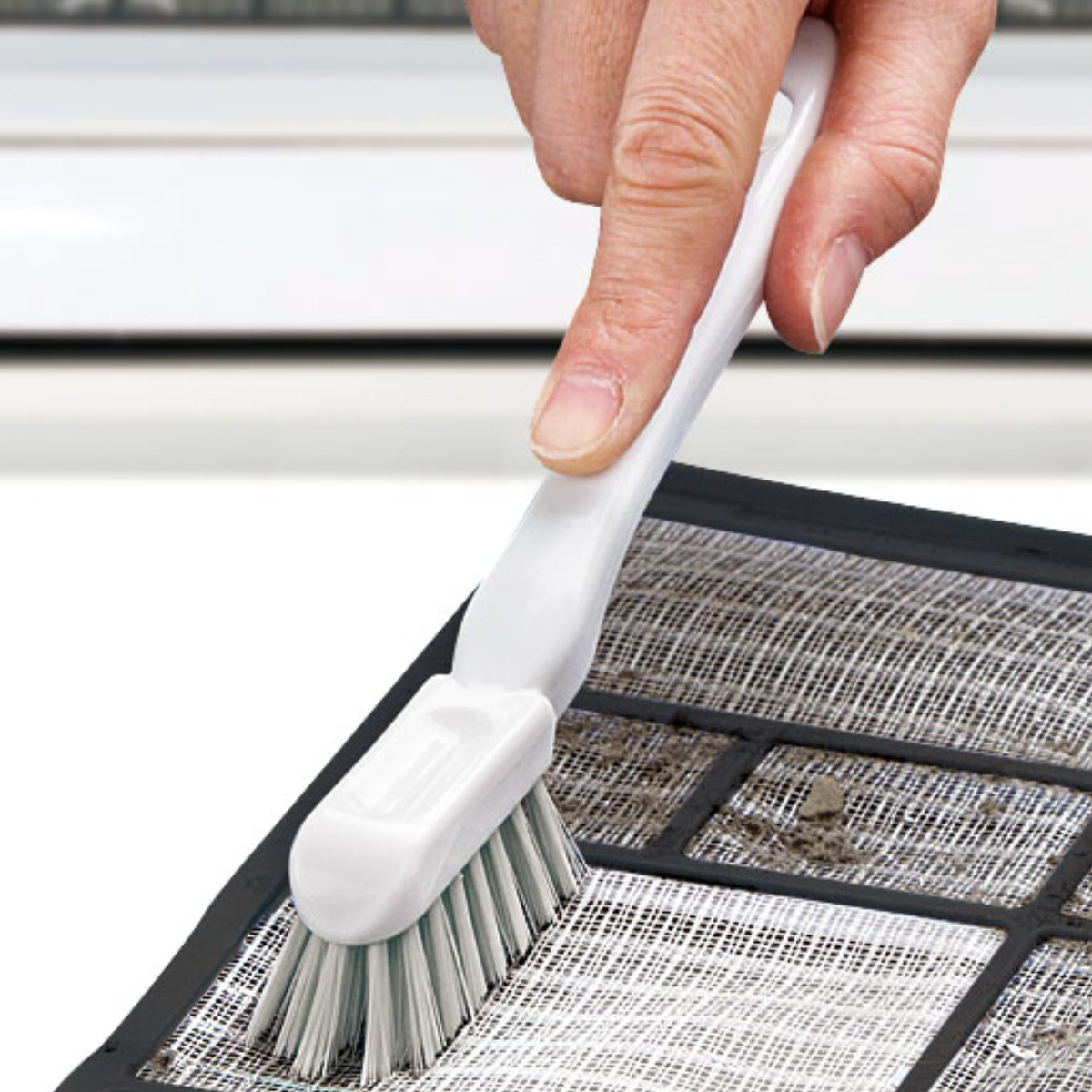 フィルターブラシ エアコン すきま掃除 ほこり取り ( エアコン掃除 掃除用ブラシ コンパクト エアコン専用 ミニブラシ 専用ブラシ 掃除用品 掃除グッズ 便利グッズ )