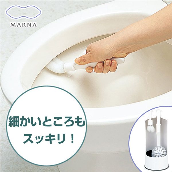 dショッピング |MARNA マーナ 2in1 トイレブラシ （ セット 掃除 清掃 トイレ清掃 トイレ掃除 隙間 スキマ フチ 汚れ 便器 ） |  カテゴリ：トイレの販売できる商品 | リビングート (093265002)|ドコモの通販サイト