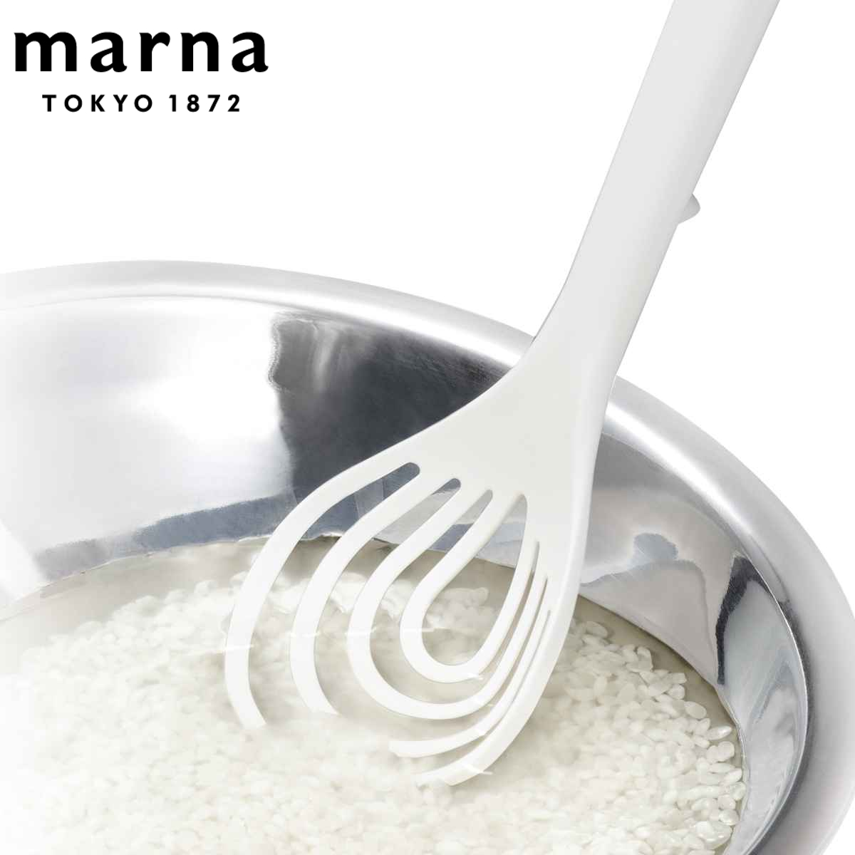 マーナ 米とぎ らくらく米とぎスティック （ MARNA 日本製 米研ぎ お米とぎ 米洗い 米研ぎ器 米とぎ器 洗米器 泡だて器 泡立て器 食洗機
