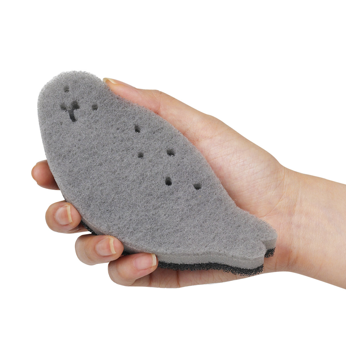 marna マーナ あざらしスポンジ K700 ( キッチンスポンジ アザラシスポンジ 台所用スポンジ 食器用スポンジ キッチン雑貨 食器洗い 皿洗い 食器用 シンク用品 キッチングッズ キッチン小物 キッチン用品 ) 【グレー】 グレー