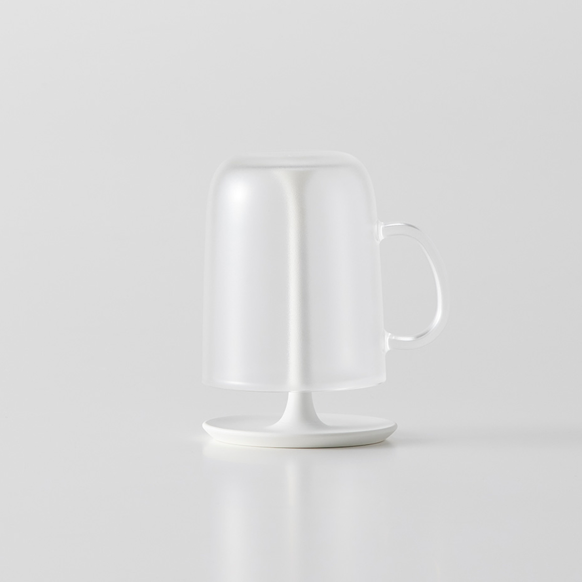 marna マーナ コップ 取っ手付き スタンドセット W613 W611 ( うがい 歯磨き プラスチック うがい用 歯磨きコップ ハミガキ 歯みがき うがいコップ カップ プラコップ 白 透明 スタンド スタンド付き 取っ手 ) 【クリア×取っ手付き】 クリア×取っ手付き