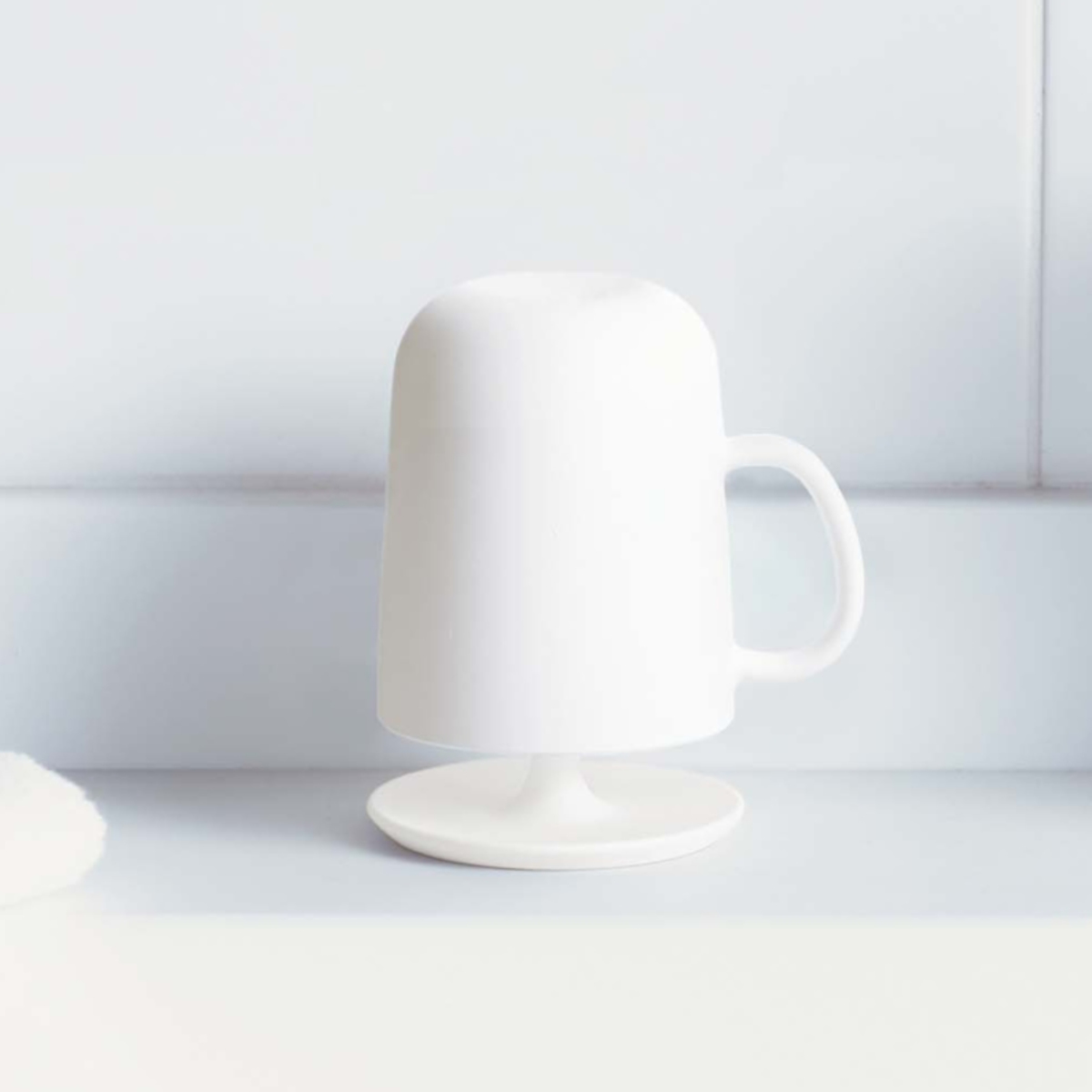 marna マーナ コップ 取っ手付き スタンドセット W613 W611 ( うがい 歯磨き プラスチック うがい用 歯磨きコップ ハミガキ 歯みがき うがいコップ カップ プラコップ 白 透明 スタンド スタンド付き 取っ手 ) 【クリア×取っ手付き】 クリア×取っ手付き