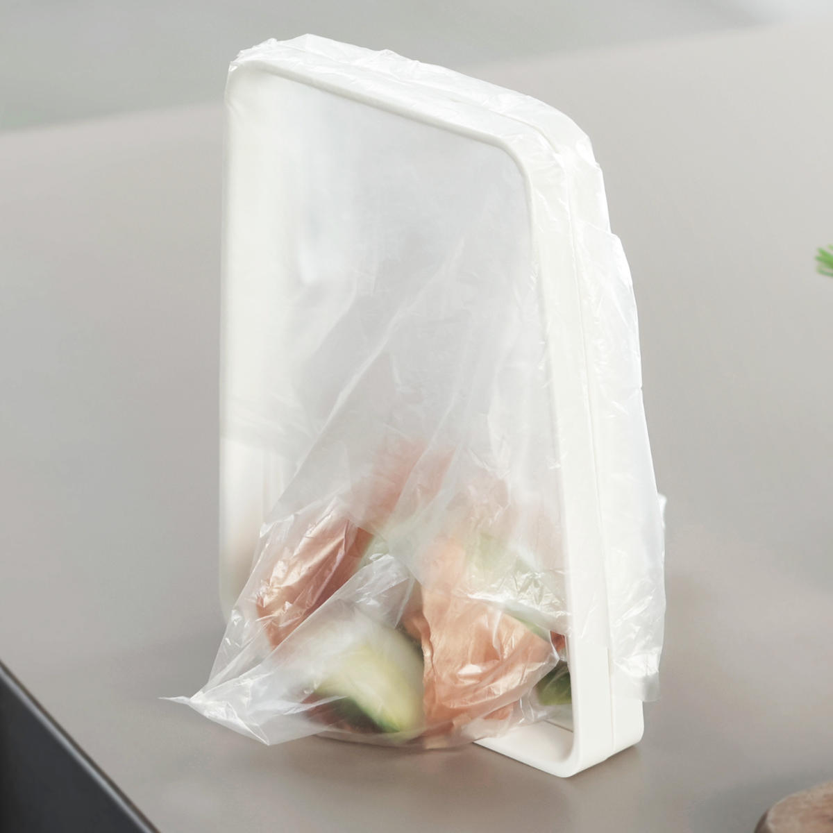 marna マーナ ポリ袋ホルダー K821 ( 折りたたみ キッチン ゴミ箱 生ゴミスタンド ポリ袋 スタンド ゴミ袋ホルダー スリム コンパクト 卓上 生ゴミ入れ おしゃれ ダスト 生ごみ レジ袋ホルダー キッチングッズ ふきん掛け 便利 )