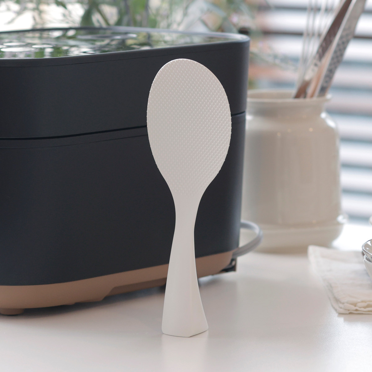 marna マーナ 立つしゃもじ K386 ( 食洗機対応 おしゃもじ スタンドしゃもじ キッチンツール 調理器具 ) 【ブラック】 ブラック