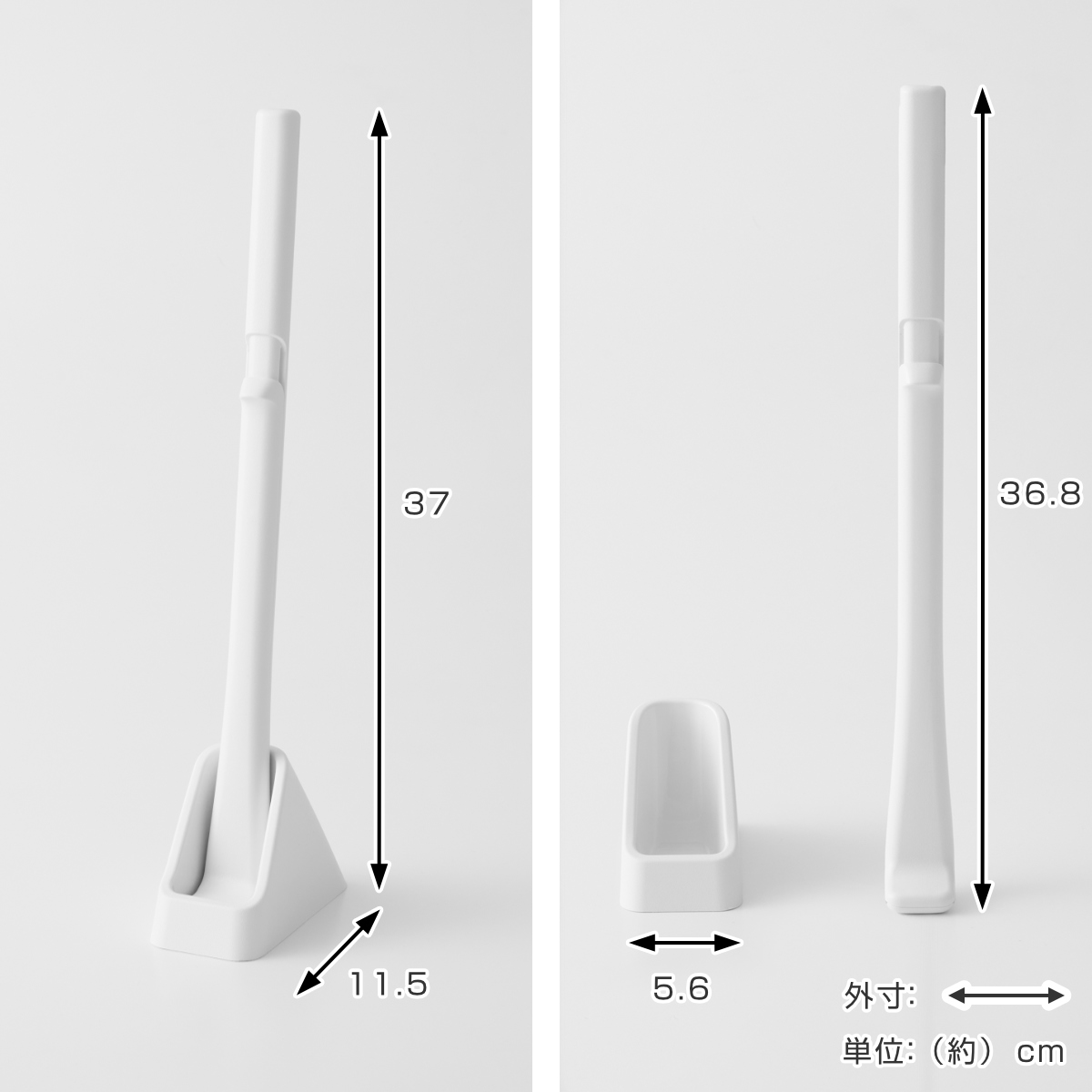 marna マーナ シートを挟むトイレクリーナー・W ( トイレクリーナー 抗菌 トイレ 使い捨てブラシ 流せるトイレブラシ ケース付き コンパクト 柄が長い トイレ用品 ホワイト 白 収納 スタンド 本体 ブラシ入れ 置き型 ワンタッチ )