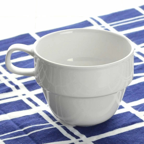 マグカップ スタッキング 260ml 洋食器 軽量強化磁器 フォルテモア 3個セット ( 白い食器 強化 軽量 割れにくい 器 皿 食器 タンブラー 電子レンジ対応 食洗機対応 コップ マグ )