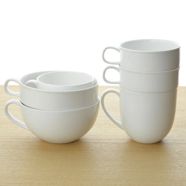 マグカップ スタッキング 260ml 洋食器 軽量強化磁器 フォルテモア 3個セット ( 白い食器 強化 軽量 割れにくい 器 皿 食器 タンブラー 電子レンジ対応 食洗機対応 コップ マグ )