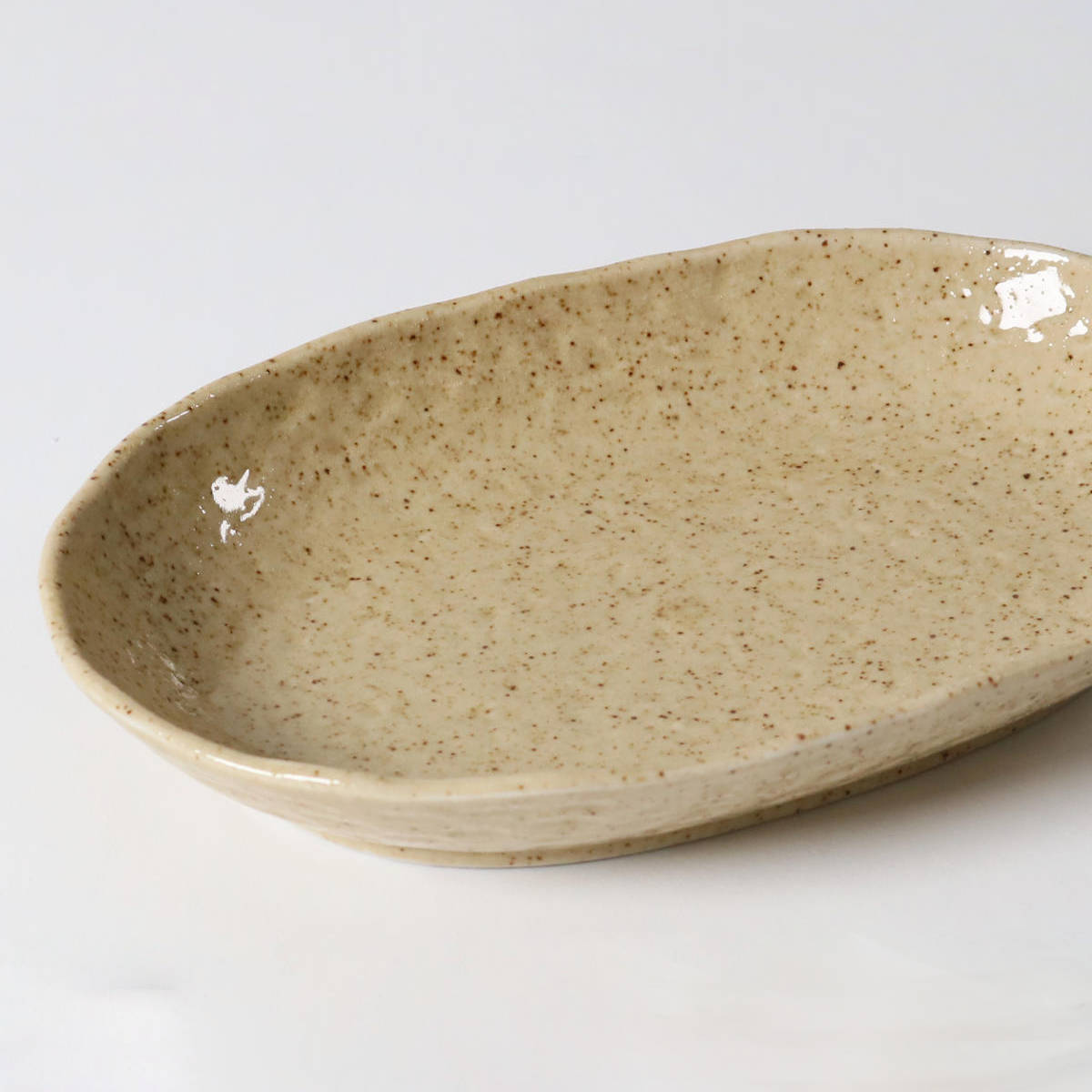 カレー皿 23cm 楕円 黄伊羅保 皿 食器 陶器 美濃焼 日本製 同色5枚セット ( 食洗機対応 電子レンジ対応 オーバル パスタ皿 中皿 お皿 オーバルプレート カレーボウル パスタボウル サラダ カレー パスタ おかず おしゃれ )